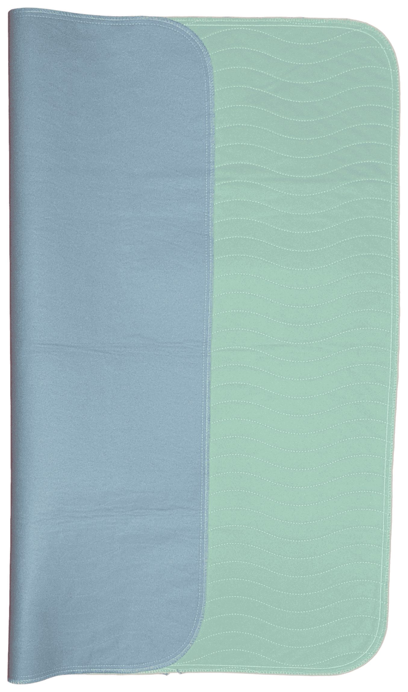Blue and Green Reusable Waterproof Bed Pad 34 x 36 - 4 Pack