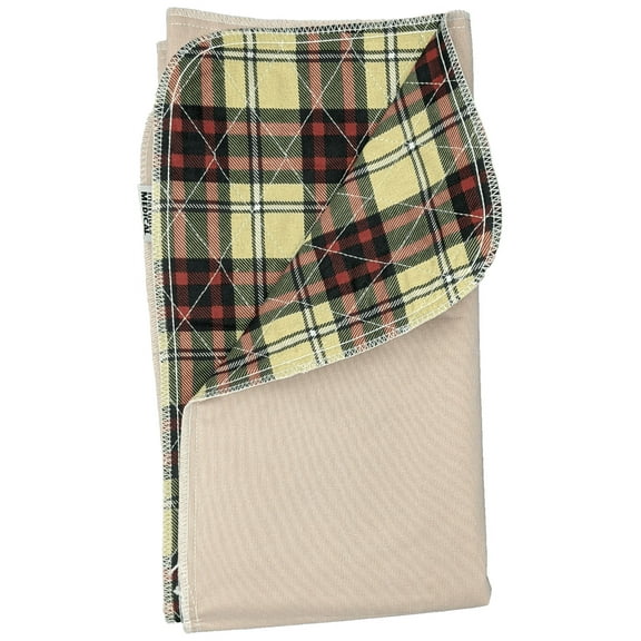4 Pack Bed Pad Washable Incontinence Underpad - Absorbent Stain Masking Urinary Protection for Seniors Children 34 x 36 Plaid