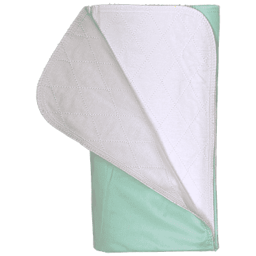 4 Pack Bed Pads Reusable Incontinence Underpads 36 in x 34 in - Green
