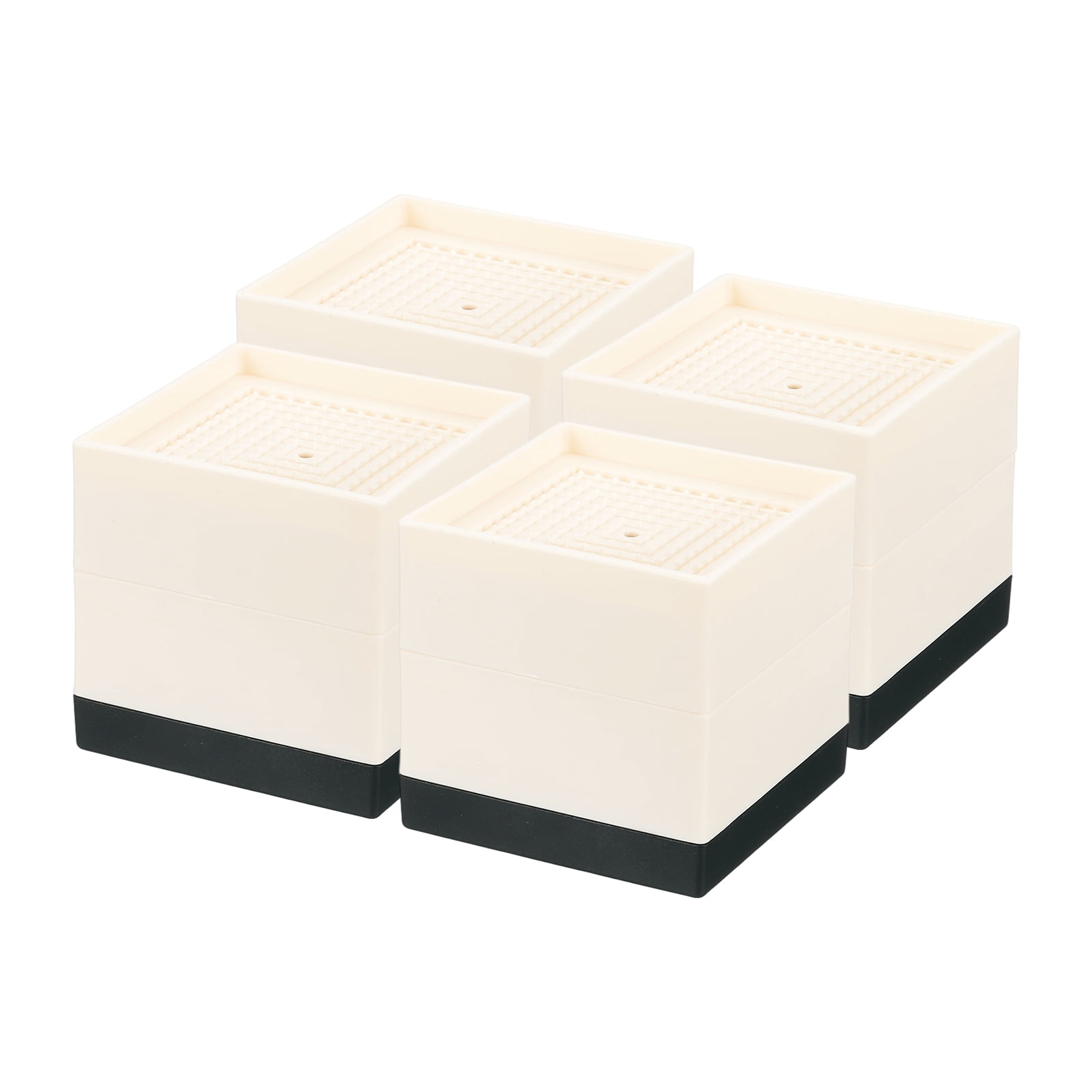 4 Pack Bed Risers Square Heavy Duty Stackable Lift Block to 1.9