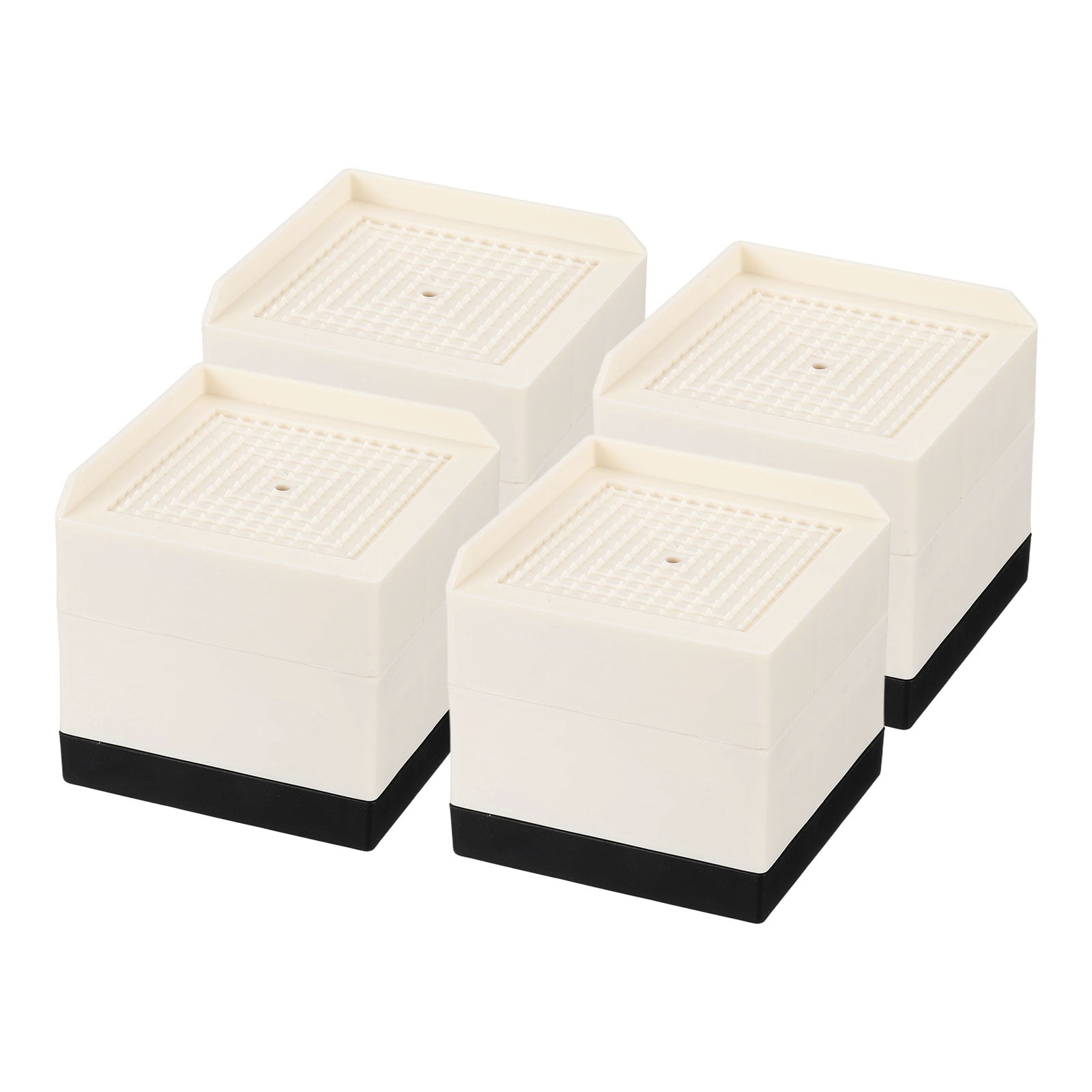 4 Pack Bed Risers, Square Heavy Duty Stackable Lift Block to 1.9