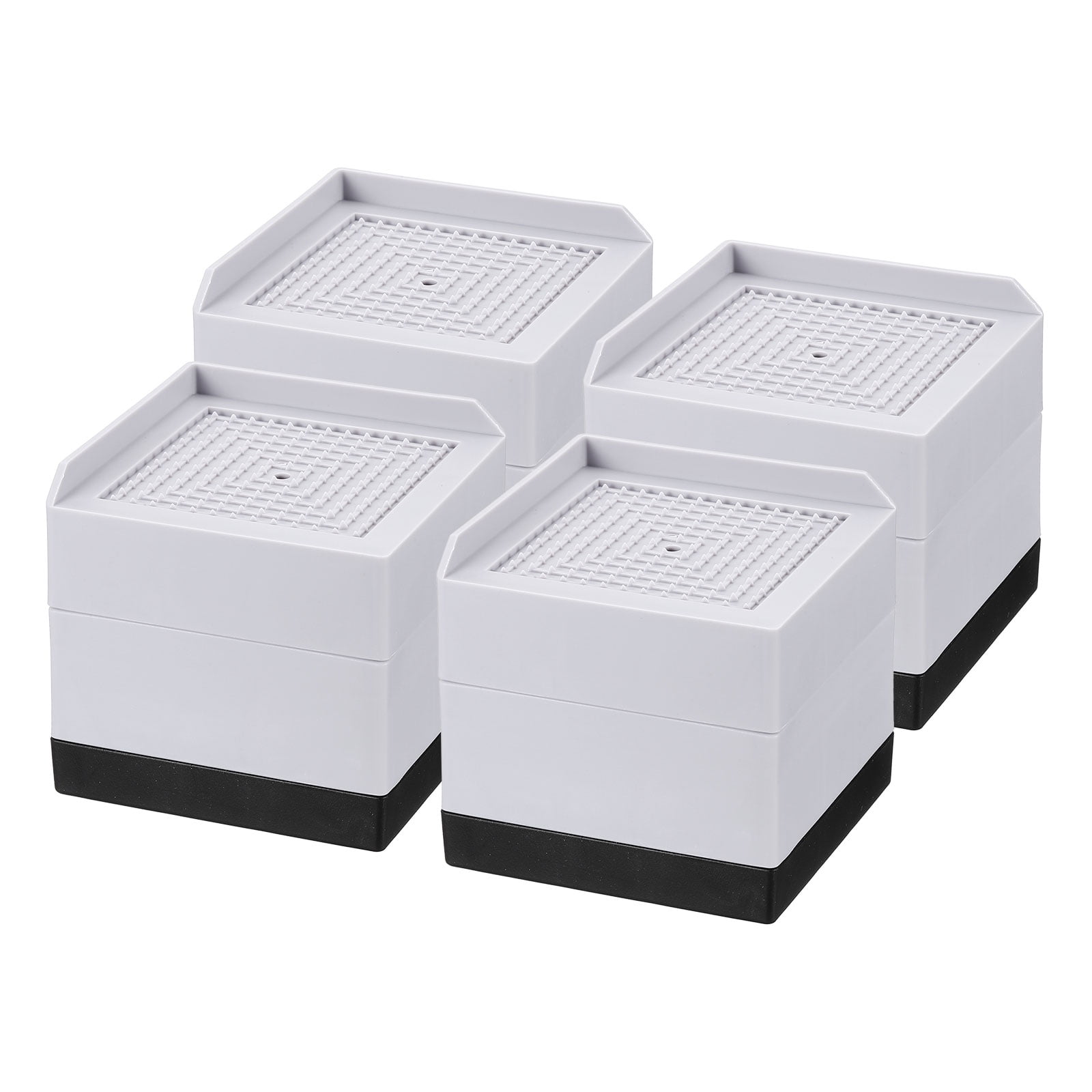 4 Pack Bed Risers, Square Heavy Duty Stackable Lift Block to 1.9
