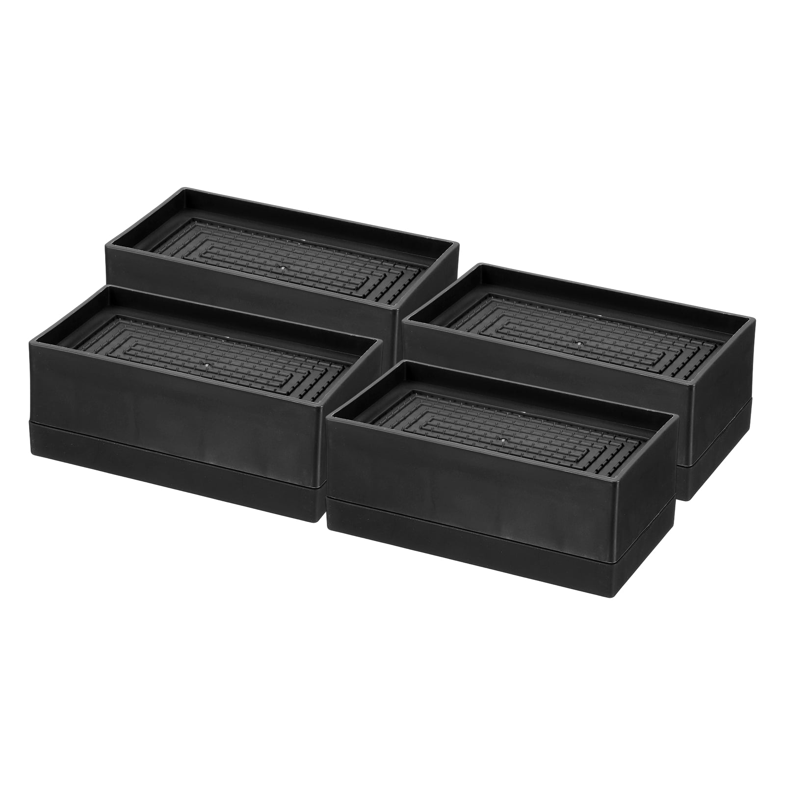 4 Pack Bed Risers, Square Heavy Duty Stackable Lift Block to 1.9
