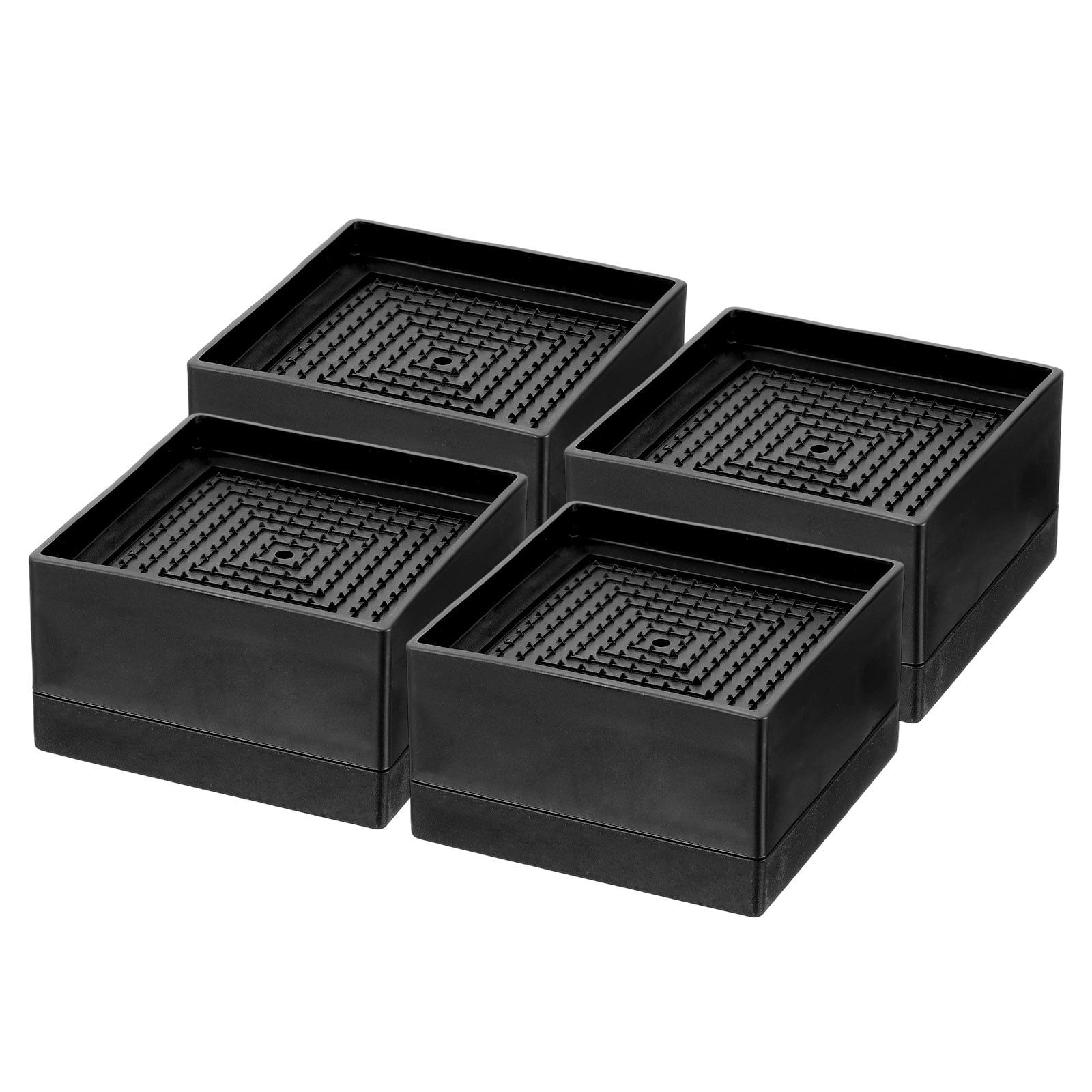4 Pack Bed Risers Square Heavy Duty Stackable Lift Block to 1.9