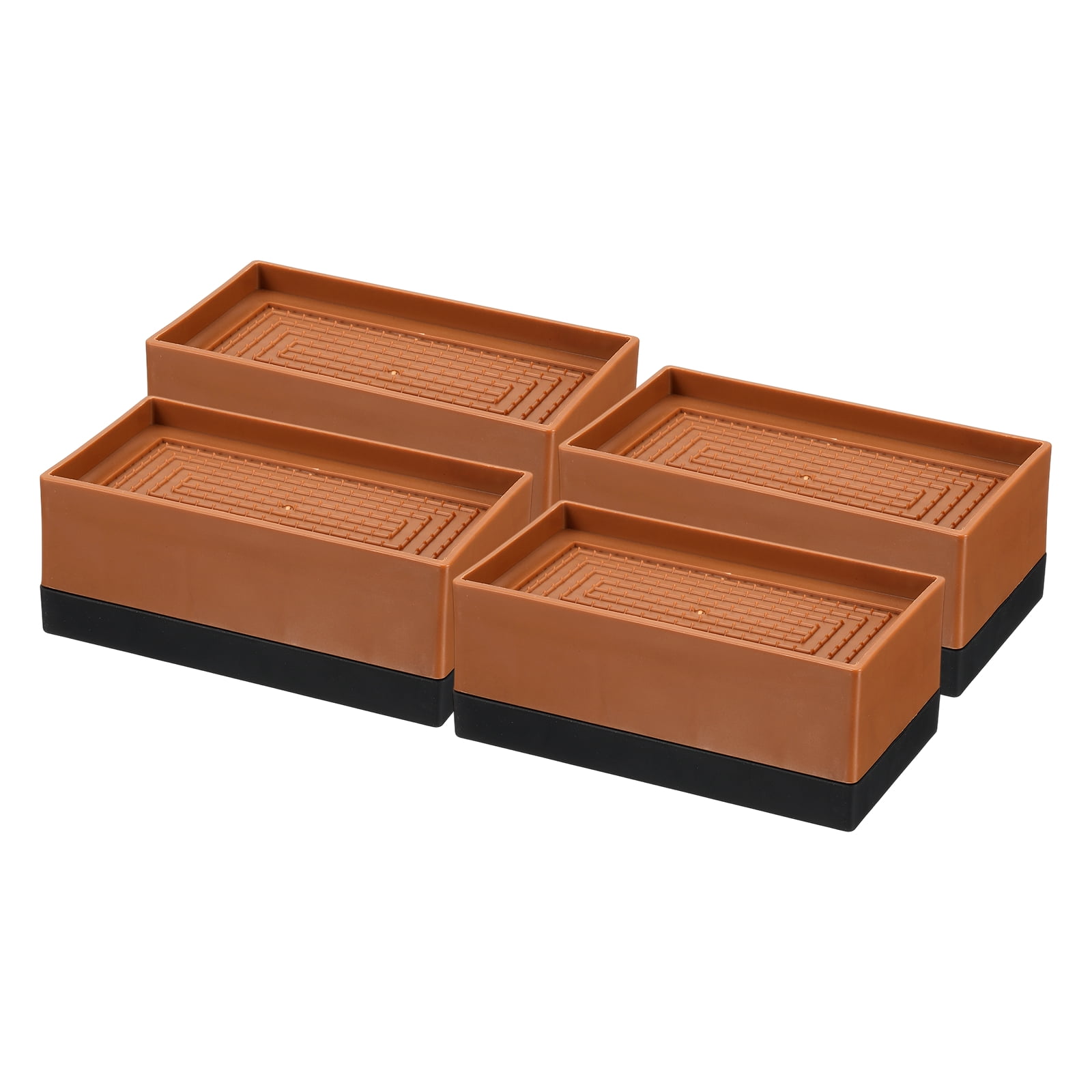 4 Pack Bed Risers, Square Heavy Duty Stackable Lift Block to 1.9