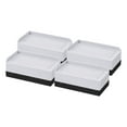 thumbnail image 1 of 4 Pack Bed Risers, Square Heavy Duty Stackable Lift Block to 2", Gray, 1 of 6