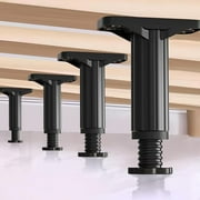 Ikerall Bed Support Legs, 4-Pack Adjustable Replacement Feet 7.48-13 Inch for Large Bed Frame Slats   Plastic Bed Frame Legs