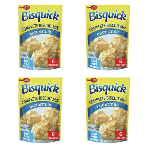 (4-Pack) Betty Crocker Bisquick Complete Buttermilk Biscuit Mix, 7.5 oz