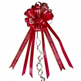 Holiday Time Small Red Velvet Everlast Wreath Bow, 14.25