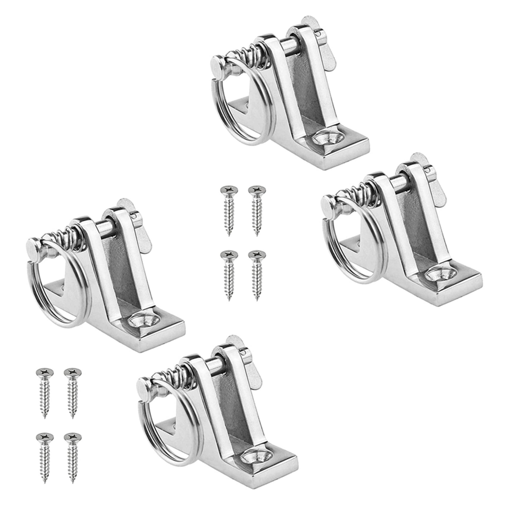 4 Pack Bimini Top 90°Deck Hinge with Removable Pin Marine Hinge Mount ...