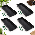 4 Pack Black Gutter Downspout Extensions, Rain Splash Block Diverter ...