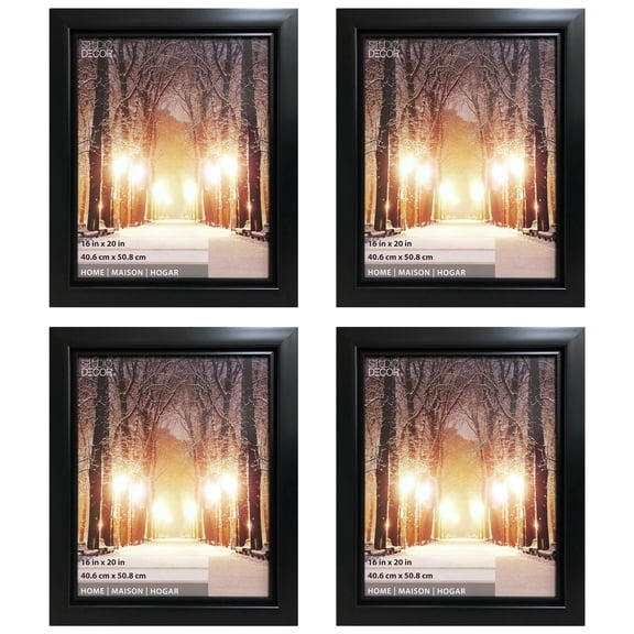 Studio Decor Black Step Frame, Home Collection, 4 Pack