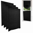 thumbnail image 1 of 4 Pack Black Window Shades (24" x 60"), Paper Blinds, Temporary Blinds, Windows Room Darkening Blinds, Window Shade Cover, 1 of 9