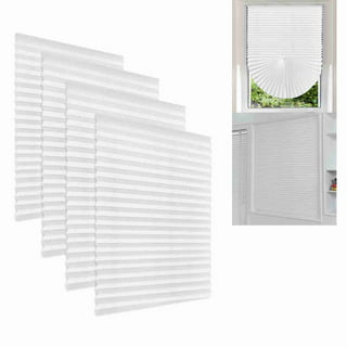 Klemmfix Pleated Blind, No Drilling Required, Light Grey 60 x 120 cm (W x  H), Folding Roller Blind with Clamping Support, Blinds for Windows and