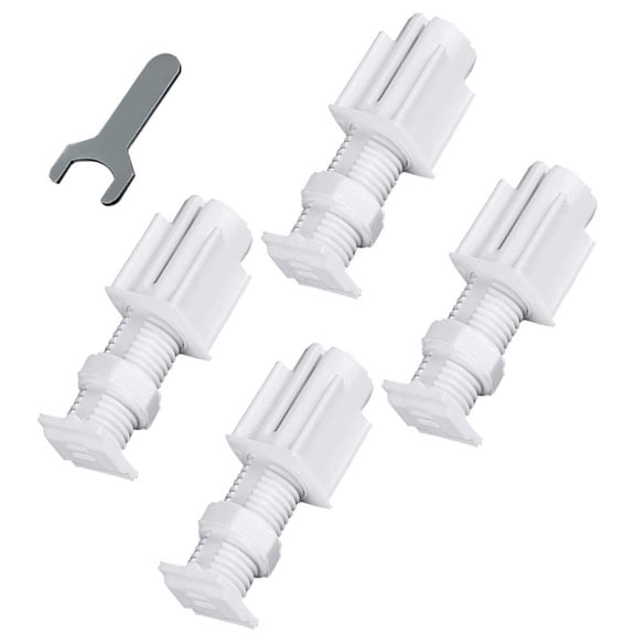 4 Pack Blind Brackets Kit No Drill Twist Fit Window Mount for Venetian Roller Vertical Blinds Tool Free Installation White Plastic