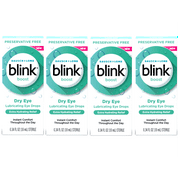4 Pack - Blink Boost Preservative-Free Lubricating Eye Drops, Eye Care Drops for Dry Eyes, Instant Moisture for Dry Irritated Eyes & Comfort Throughout the Day, Contact Lens Friendly, 10 mL
