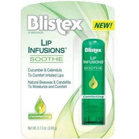 4 Pack Blistex Lip Infusions Soothe Lip Moisturizer 0.13 Ounce