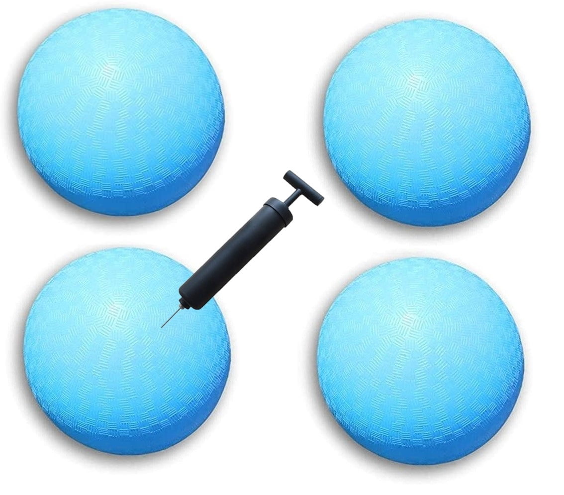 4-Pack Blue Kickball set -Dosgeball, Kick Ball Four Square Playground ...