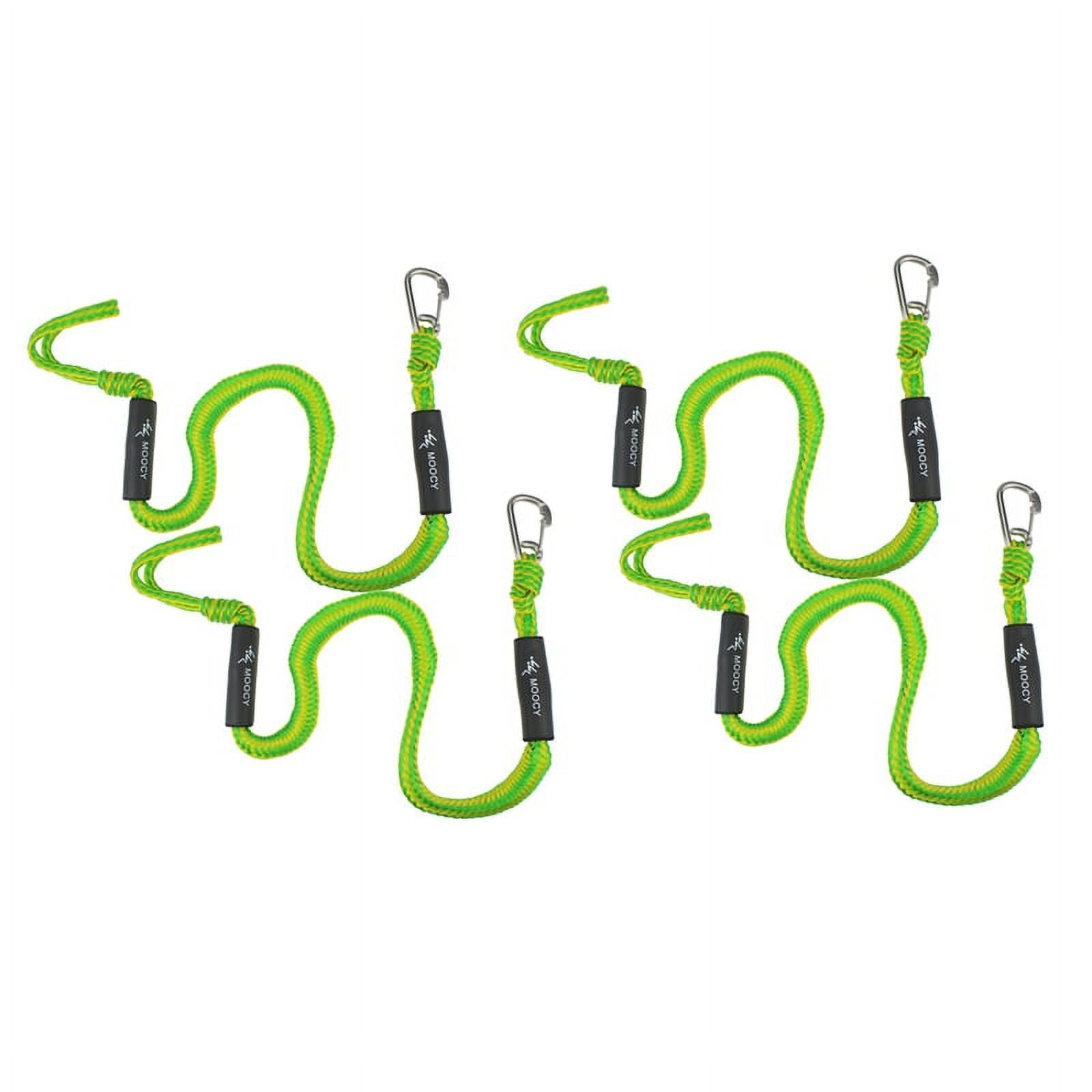 4-Pack Boat Bungee Dock Line with Hook Mooring Rope Boat for Boats