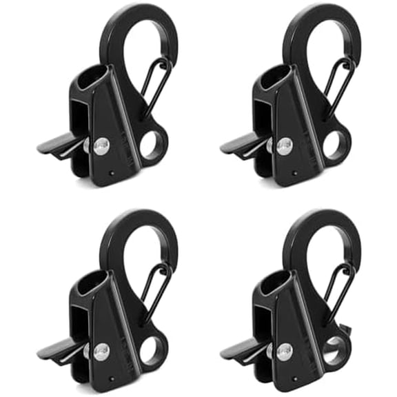 4 Pack Boat Fender Clips, Boat Fender Quick Release Clip Stainless Steel Boat Bumper Clips Clamp on 3/8" - 5/8" Rope for Fastening Fender Lines$$Watercraft
