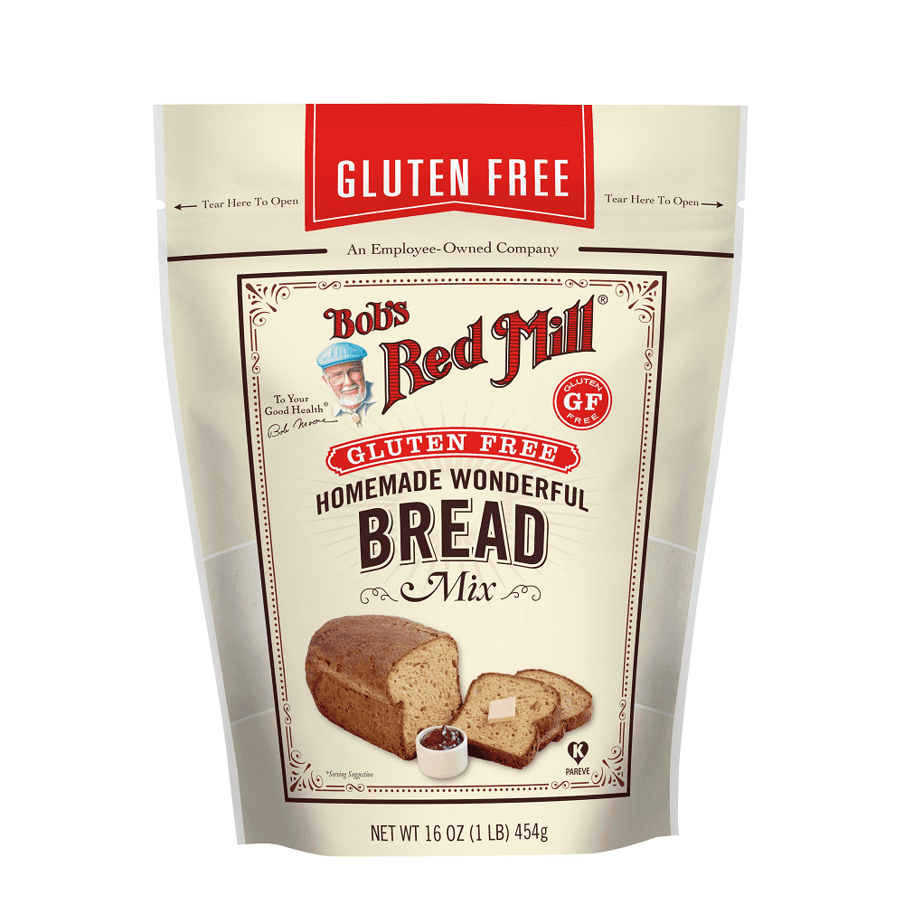 (4 Pack) Bob's Red Mill Gluten-Free Homemade Wonderful Bread Mix, 16 oz