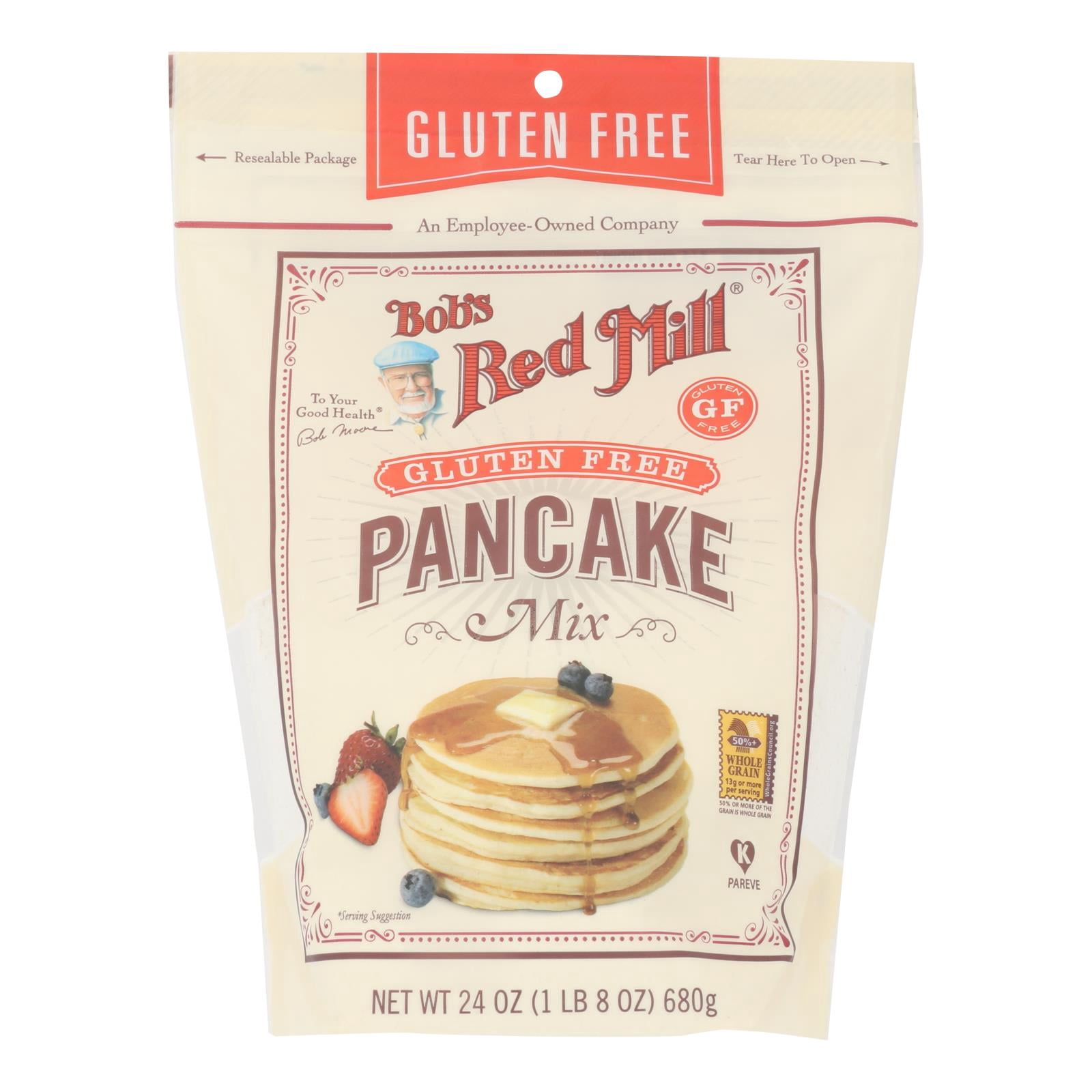 (4 Pack)Bob's Red Mill Gluten Free Pancake Mix, 24 Oz