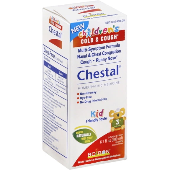 4 Pack - Boiron Chestal Children's Cold and Cough Syrup 6.7 oz