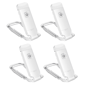 4 Pack Book Lights for Reading at Night，USB Rechargeable Reading Lights - Clip on Book Lamp, Perfect for Night Reading & Gift，Rechargeable Book Light