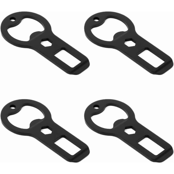 4-Pack Bottle Openers, Bartender Beer Bottle Openers, Bars, Kitchens, Camping, and Outdoor Activities. Black