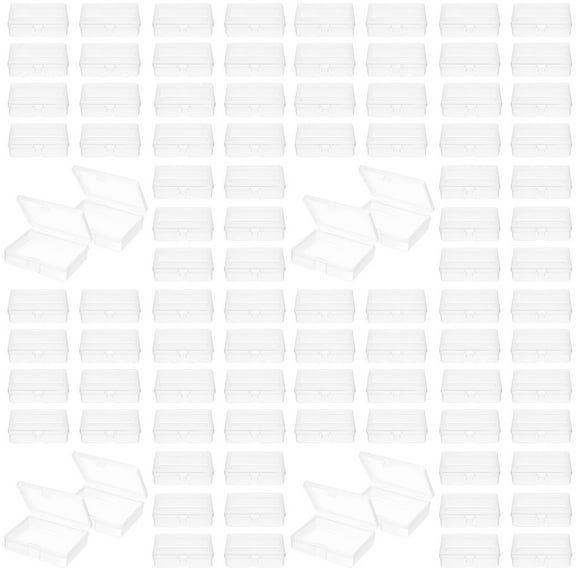 4 Pack Box Bins Organizer Storage Crate Small Square Container