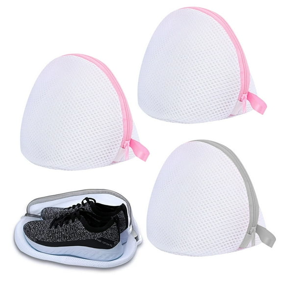 4 Pack Bra Wash Bags for D to G Cup 7 x 7 inch Mesh Delicates Lingerie Laundry Bag for Washing Machine Zipper Underwear Dryer Protector for Women Ladies Girls Intimate Panties Underwear