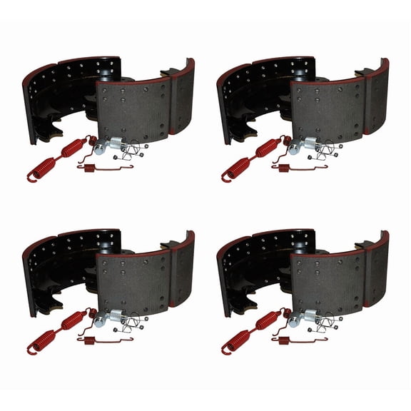 4 Pack 16.5"x7" Brake Shoe Kit Replaces 4709E 4709 ABXE4709E2EN BKE4709E2HD23 BKE4709E2HV23 BNK4709E2BA231 EN4709ES2 FLOE4709 FS204709ES2 HAR4709E HV884709ESG K4709E2LH23 NBS204709E