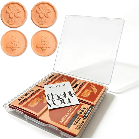 4-Pack Brown Sugar Keeper, Natural Terracotta Saver Discs - Stop Hard Sugar for Good, Reusable Moisture Control for Flour Sugar Storage Containers & Dispenser