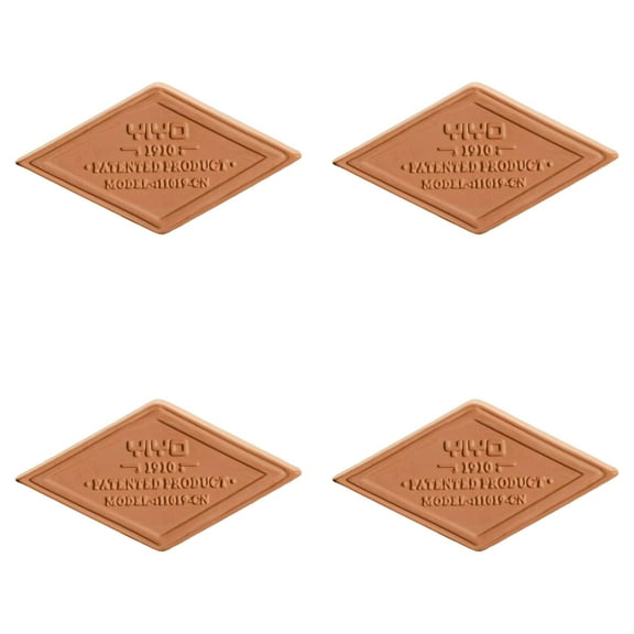 4-Pack Brown Sugar Keeper, Natural Terracotta Saver Discs - Stop Hard Sugar for Good, Reusable Moisture Control for Flour Sugar Storage Containers & Dispenser