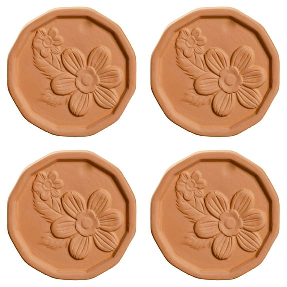4-Pack Brown Sugar Softener & Keeper - Terracotta Alternative Moisture Disc for Food Storage Containers - Reusable Brown Sugar Saver Container (Food Safe)