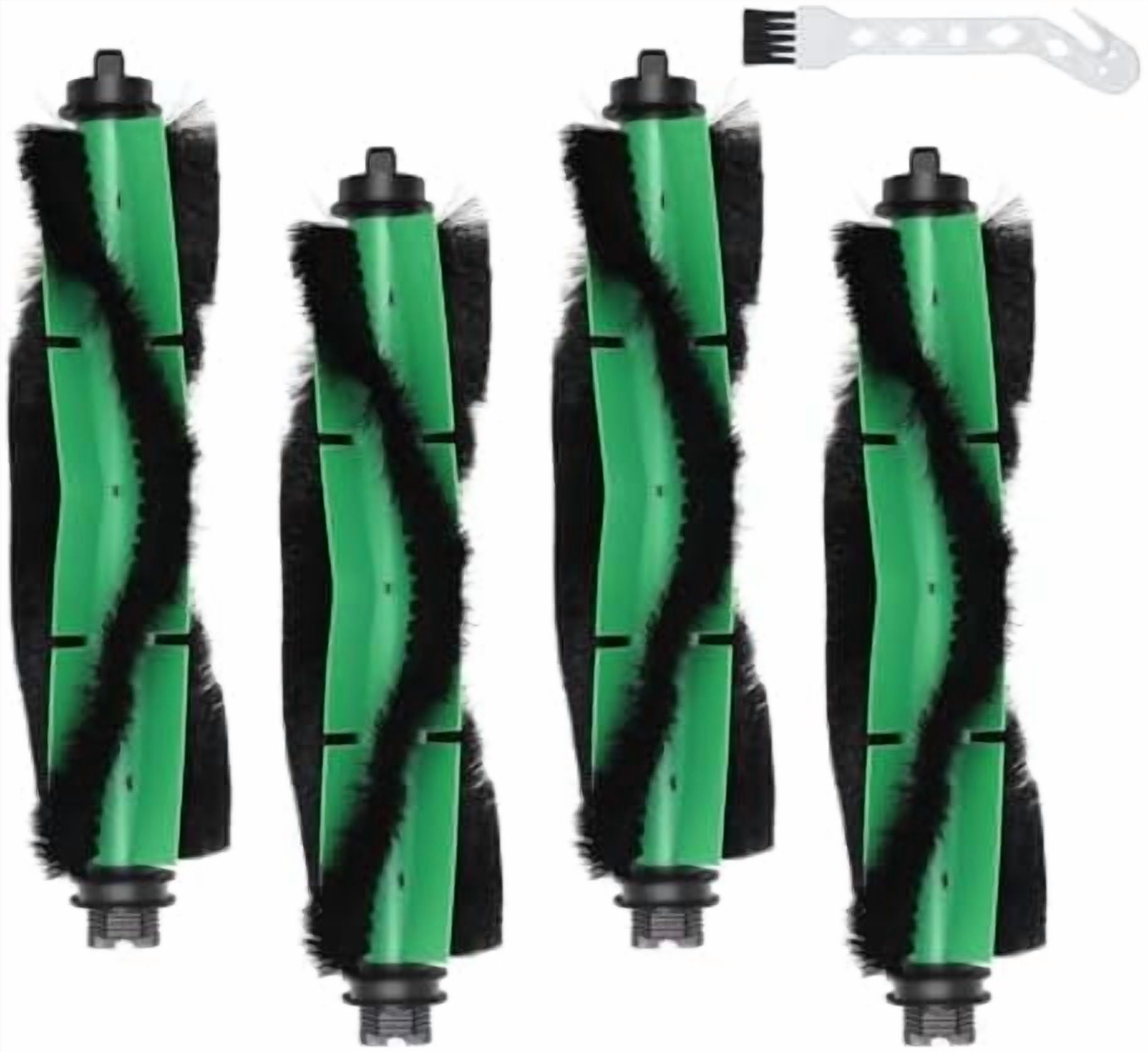 4 Pack Brushes Accessories Compatible with iRobot Roomba 104, 105 Combo, Vac 105, Vacuum 2, Q0120, Q0520, Y0140, Y0110 Robot Vacuum Cleaner, 1 Cleaning Tool