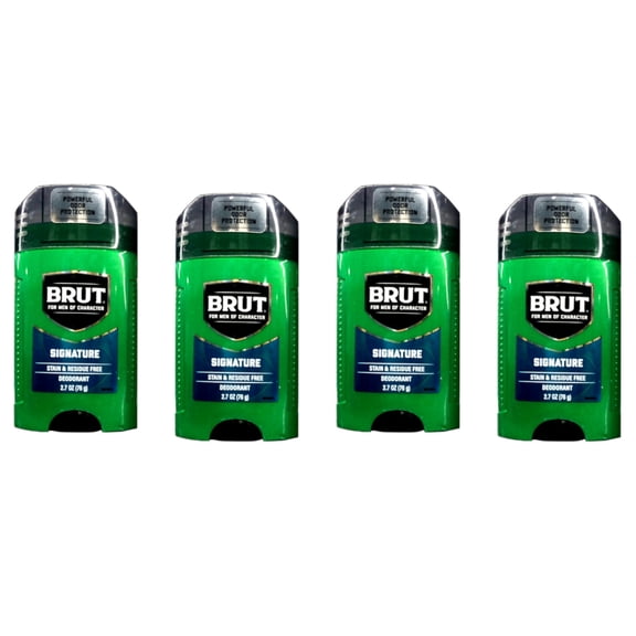 4-Pack Brut Deodorant 2.25 oz. Oval Solid Signature Scent (Set of 4)