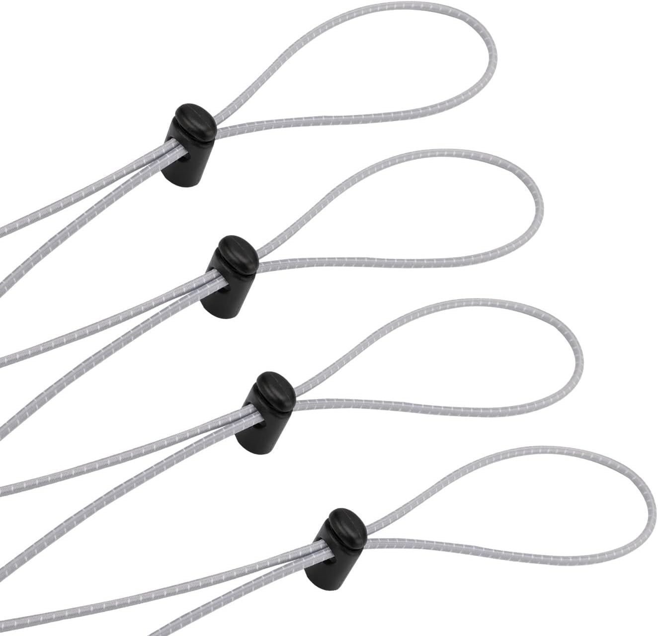 4 Pack Bungee Goggle Strap, Adjustable Replacement Swimming Goggle