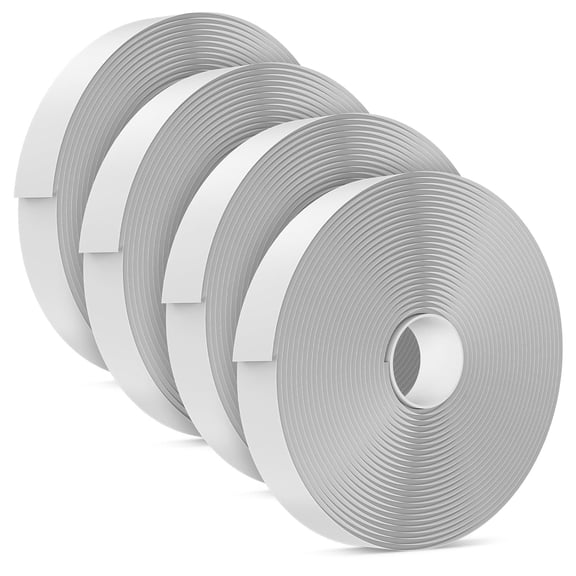 4 Pack Butyl Tape White, 1/8-Inch x 3/4-Inch x 30-Foot, Butyl Sealant Tape RV Putty Rubber Seal Tape Leak Proof for RV Repair, Window, Boat Sealing (4)