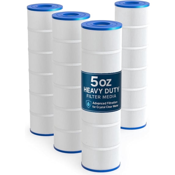 Upgraded C4030 Pool Filter Cartridges (4-Pack), Compatible with Hayward SwimClear C4020, C4025, C4030, 5oz Heavy Duty Fabric for Superior Filtration & Durability, Replaces PA106, CX880XRE