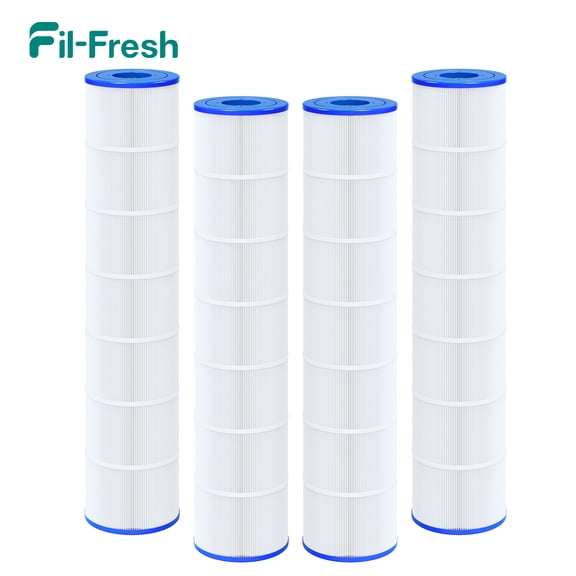 Fil-Fresh C5030 Pool Filter Cartridge 4-Pack Compatible with Hayward SwimClear C5030 C5025 C5020 | Replaces CX1280XRE Pleatco PA131 Unicel C-7494 Filbur FC-1227 | 32-3/4" x 7" OD x 3" Open | 131 sq.f
