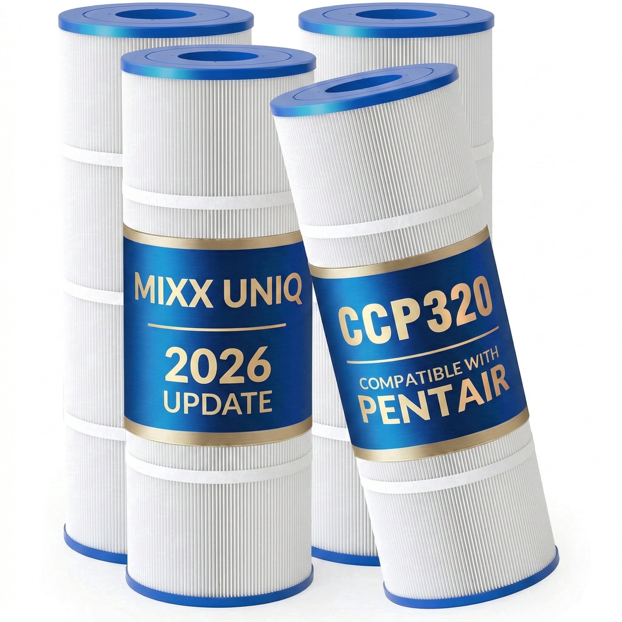 4 Pack CCP320 Pool Filter Cartridges Compatible with Pentair Clean and ...