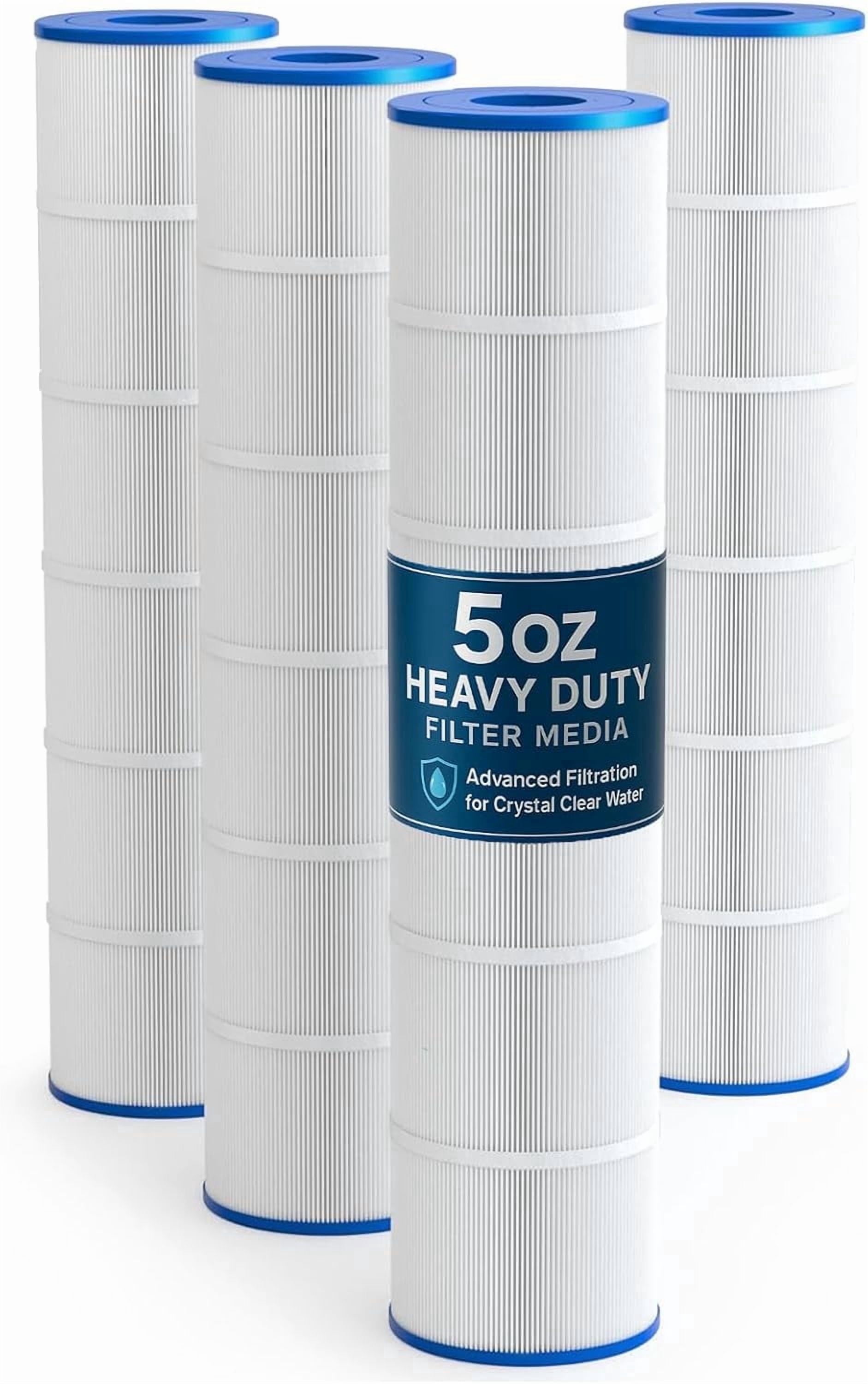 EcoNovi, Pool Filter Cartridge, PCC130-4, Heavy-Duty Fabric - Walmart.com