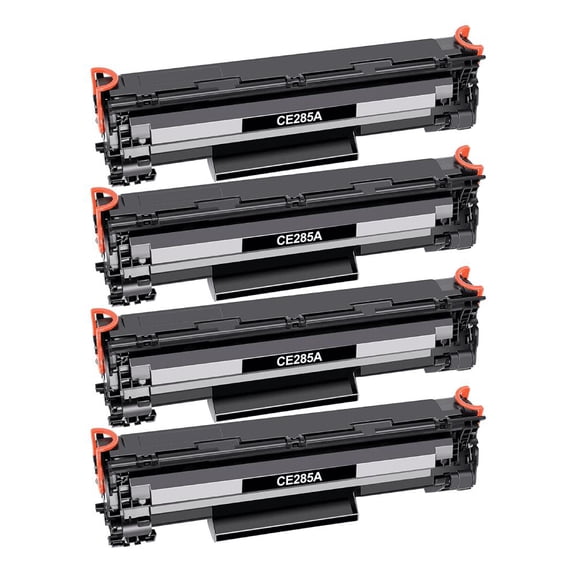 4-Pack CE285A 85A Black Toner Cartridge For HP 85A CE285A Compatible with HP LaserJet Pro 1130 1132 1134 1136 1137 1138 1139 1210 1212f 1212nf 1213nf 1214nfh 1216nfh 1217nfw 219nf Series
