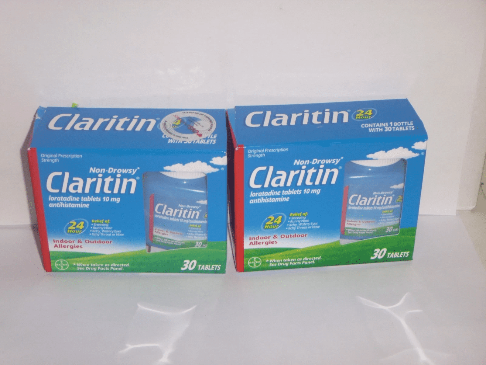 Claritin Loratadine Indoor & Outdoor Allergy Relief, Non-Drowsy, 30ct, 4 Pack