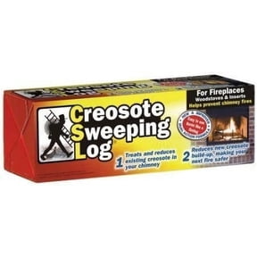 CSL-Computer 4-pack 4 Pack CSL Creosote Sweeping Log For Fireplace & Chimney Safety Residential Use, Standard Application