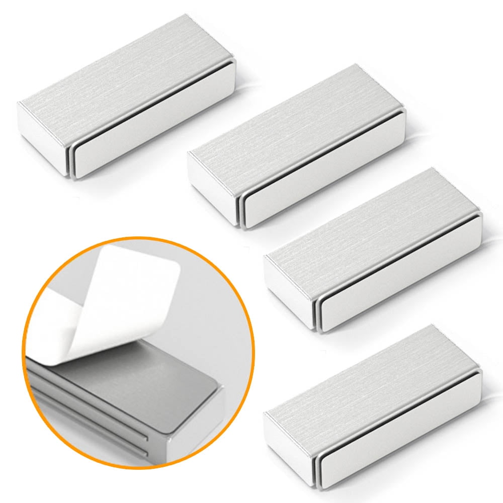 4 Pack Cabinet Magnetic Catch Adhesive Door Magnets for Cabinet Magnets Strong Magnetic Catches for Cupboards Drawer Magnet Kitchen Cabinet Magnets for Closure Closet Door Closing