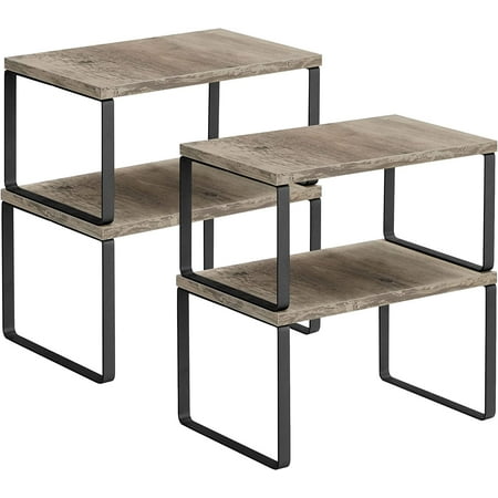 4 Pack Cabinet Organizer Shelf, Kitchen Counter Shelves, Kitchen Storage, Spice Rack