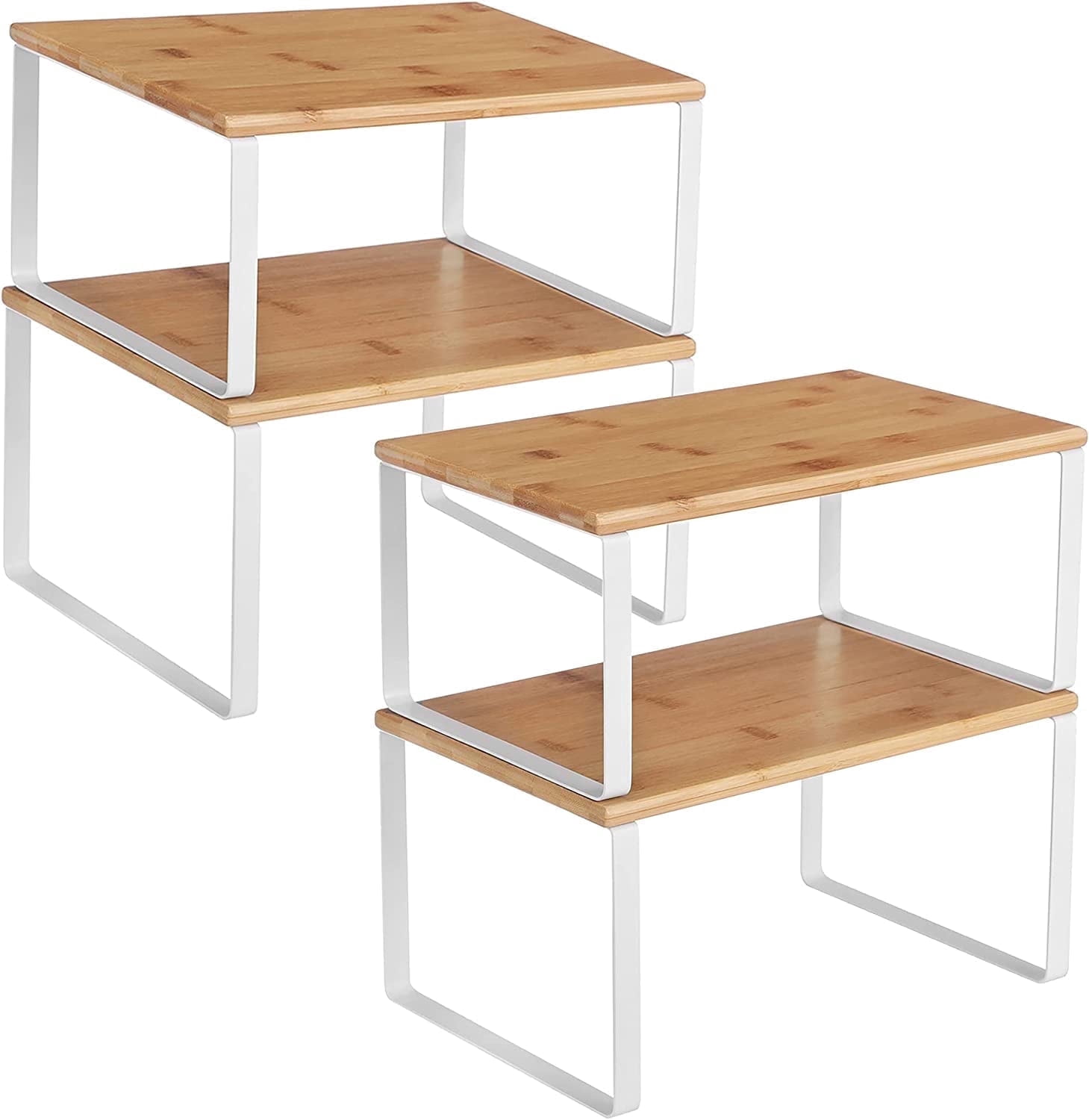 4 Pack Cabinet Organizer Shelf, Kitchen Counter Shelves, Kitchen Storage, Spice Rack