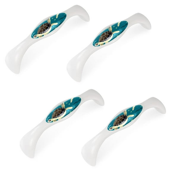 4 Pack Cabinet Pulls Modern Kitchen Cabinet Handles Sea Turtle Drawer Pulls
